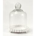 Smartgifts Miniature Glass Bell Jar with White Fluted Base SM142655